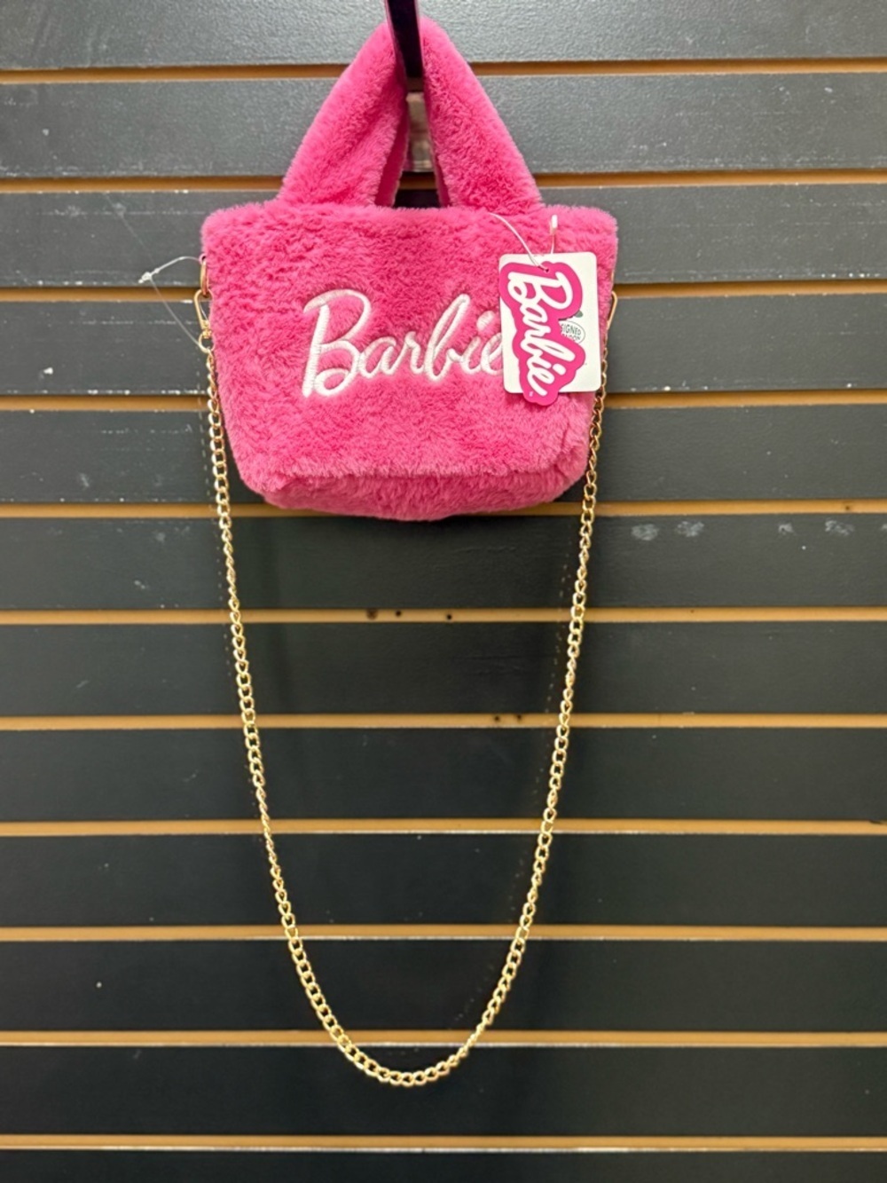 Skinnydip x Barbie Pink Fluffy Mini Tote Crossbody Grab Bag 2023 NWT